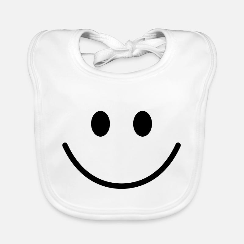 lachendes Gesicht Baby Bio-Lätzchen