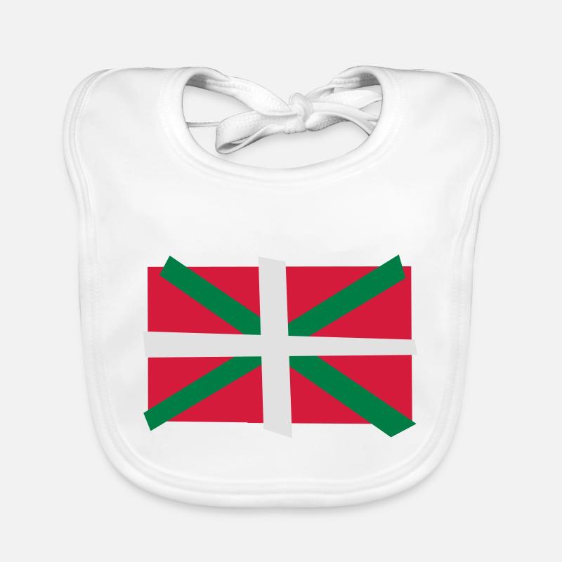 Basque flag Organic Baby Bibs