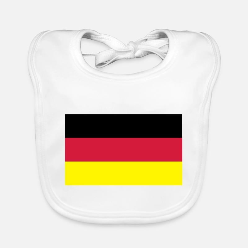 Deutschlandflagge Baby Bio-Lätzchen