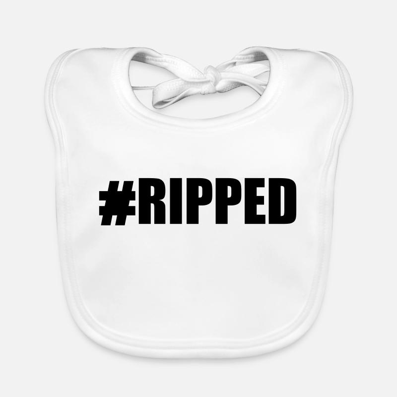 #Ripped Organic Baby Bibs