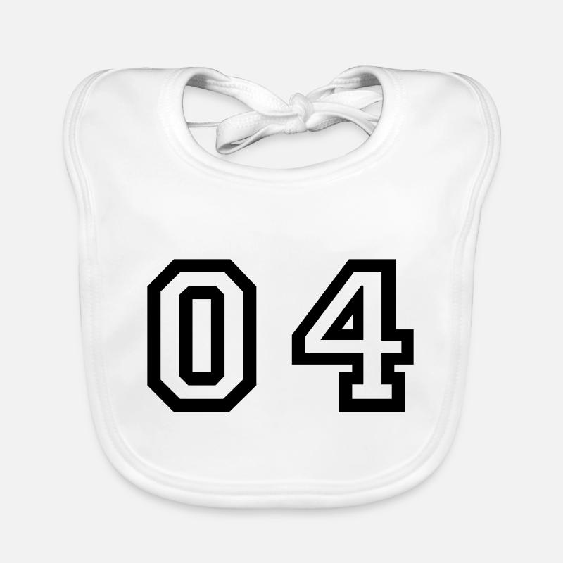 Nummer - 04 - Null vier Baby Bio-Lätzchen