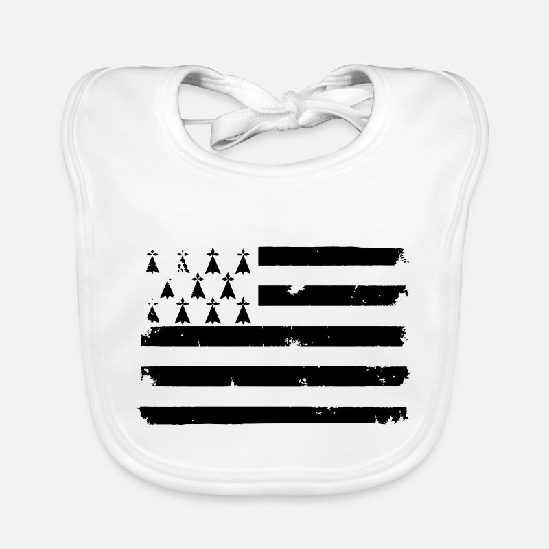 Drapeau breton Bavoir bio Bébé