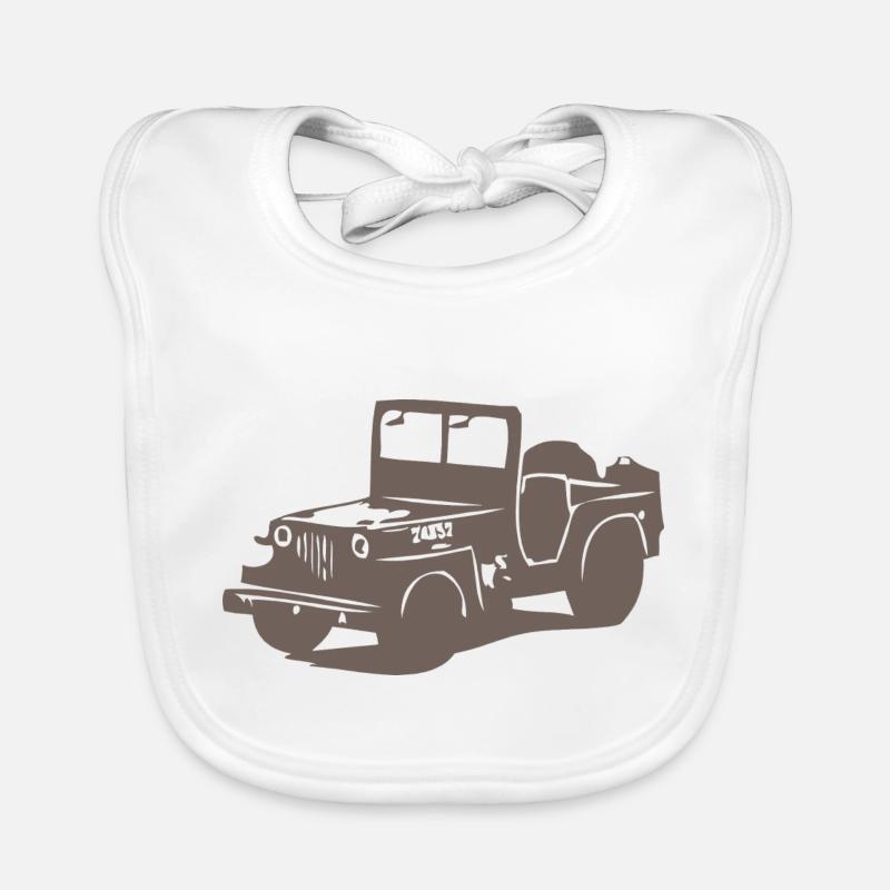 US Jeep Willys 2 Baby Bio-Lätzchen