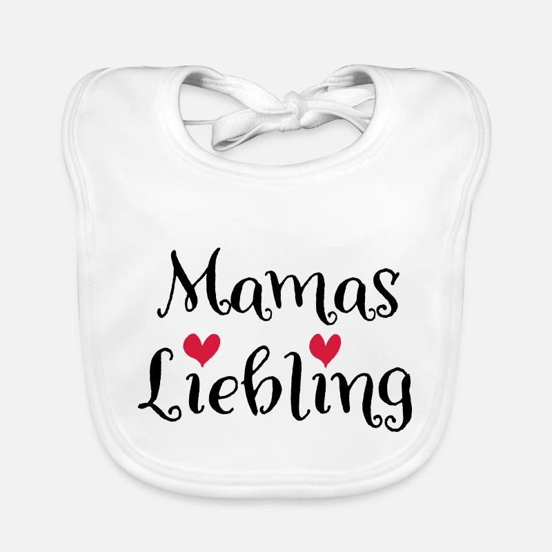 Mamas Liebling - Baby Bio-Lätzchen - Weiß