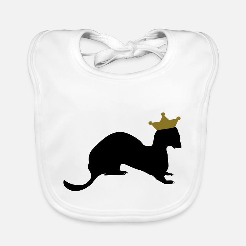 belette roi / king weasel (2c) Bavoir bio Bébé