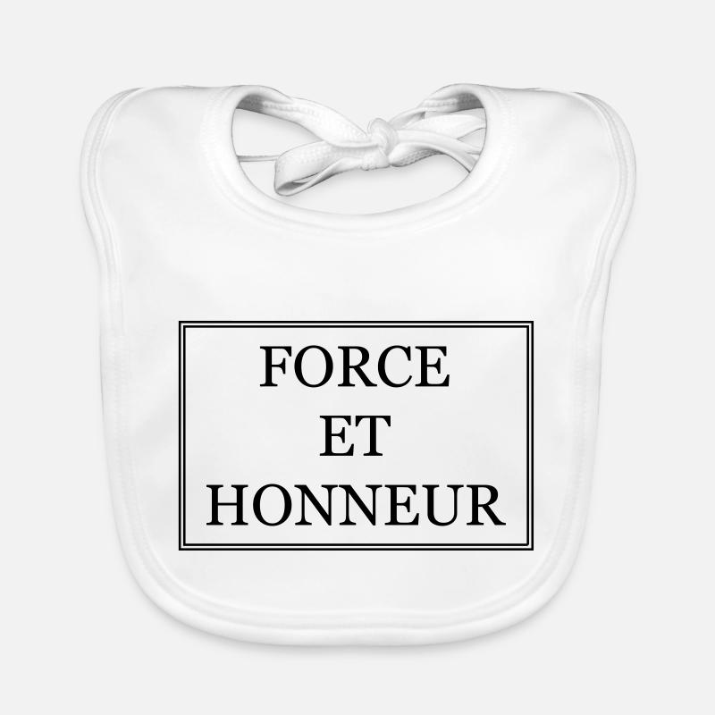 FORCE ET HONNEUR Bavoir bio Bébé