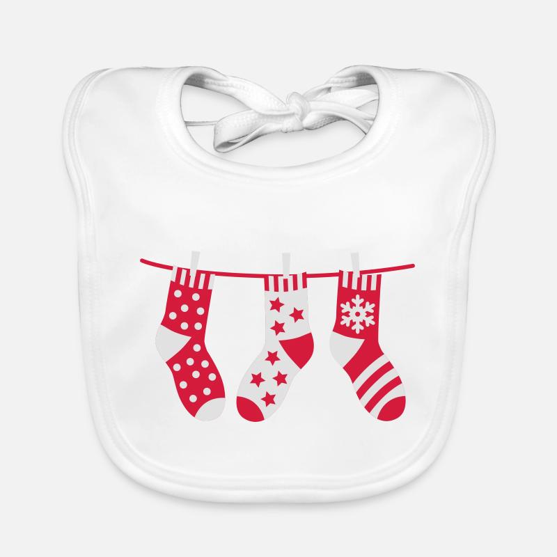 Chaussettes de Noël Bavoir bio Bébé