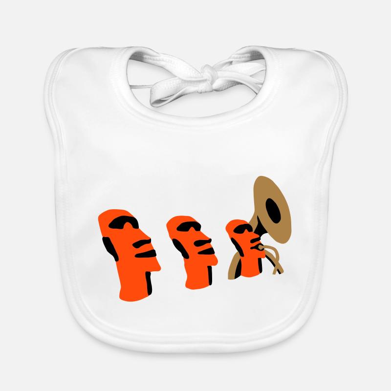 sousaphone rapa nui Baby Bio-Lätzchen
