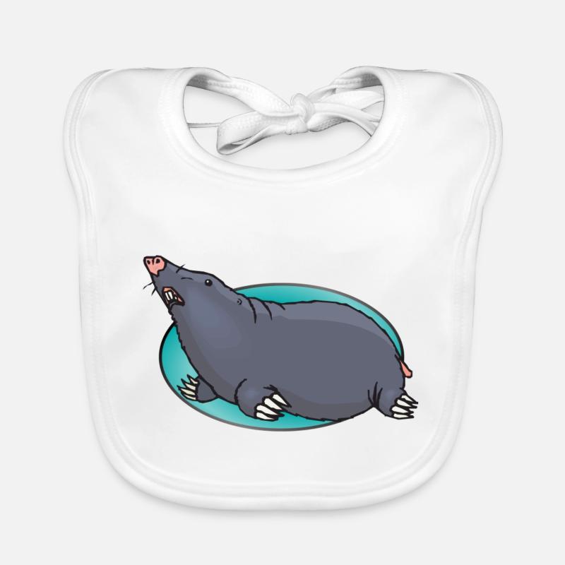 Animaux animaux Mole Bavoir bio Bébé