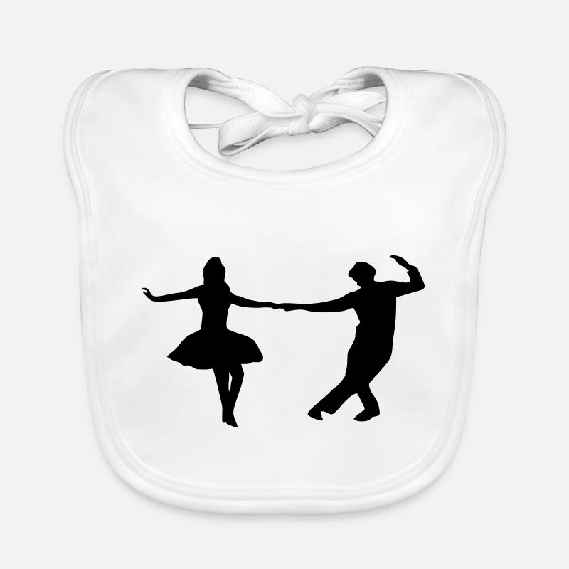 dancing couple Organic Baby Bibs