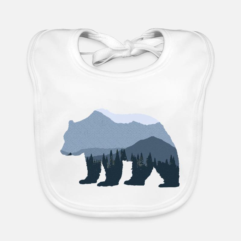 Forest Bear Organic Baby Bibs