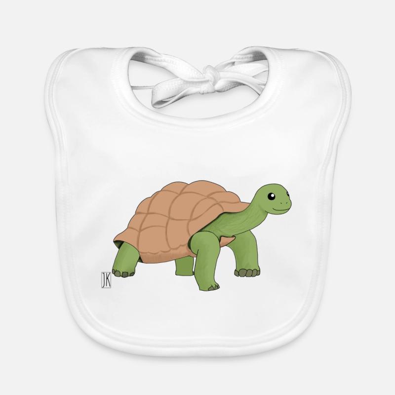 Cartoon turtle Organic Baby Bibs