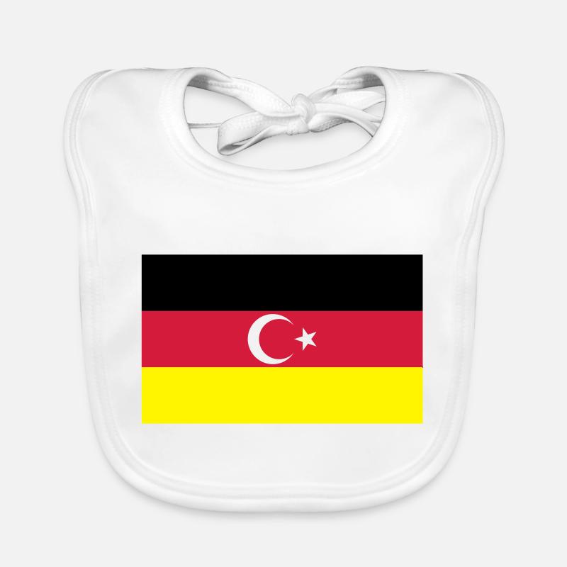 drapeau turc allemand Bavoir bio Bébé