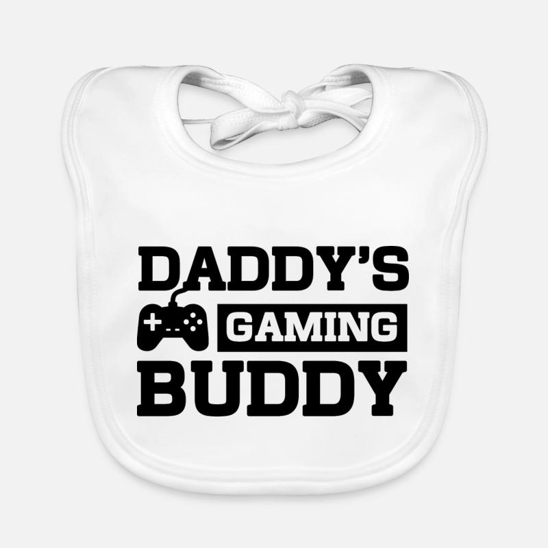 Daddy's Gaming Buddy Organic Baby Bibs
