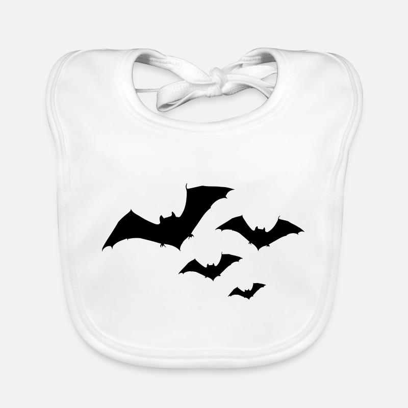 Halloween Bat Swarm 1c Bavoir bio Bébé