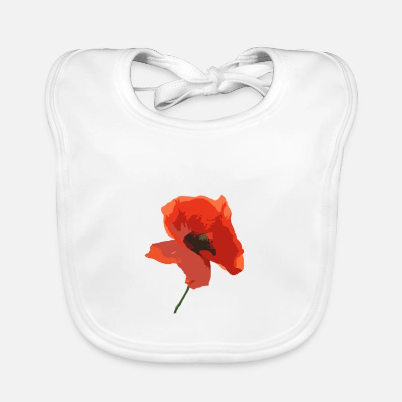 Mohn Blume Baby Bio-Lätzchen