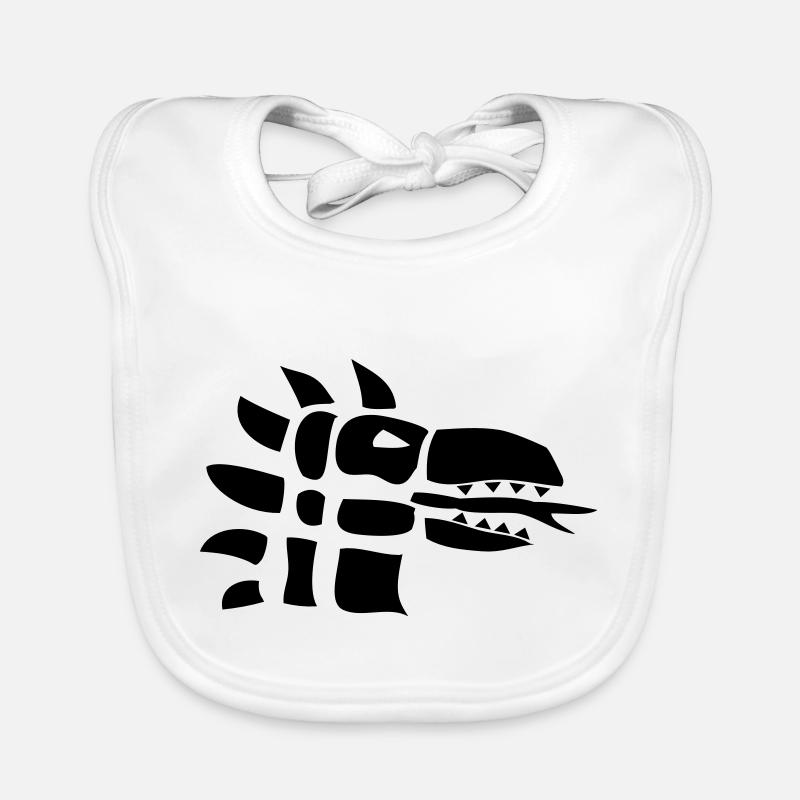 Dragon | Dragon head Dragons | Fire | reptile Organic Baby Bibs