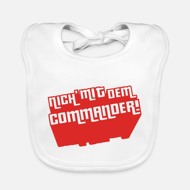 Not with the Commander! Organic Baby Bibs