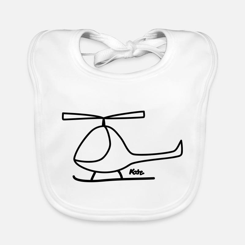 Hubschrauber Baby Bio-Lätzchen