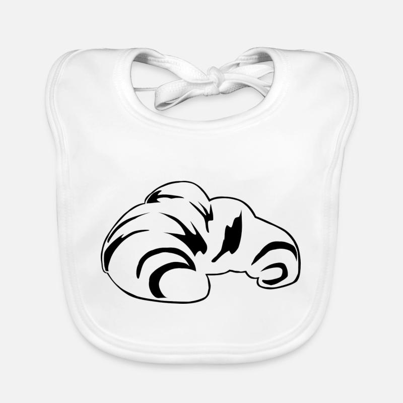 bread brooches crossaint bakery baguette bread bu Organic Baby Bibs