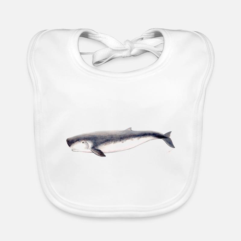 sperme pygmée cachalot pygmée baleine Kogia breviceps - Bavoir bio Bébé - blanc