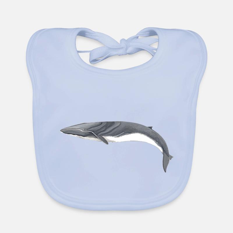 rorquals - rorqual - rorqual commun Bavoir bio Bébé