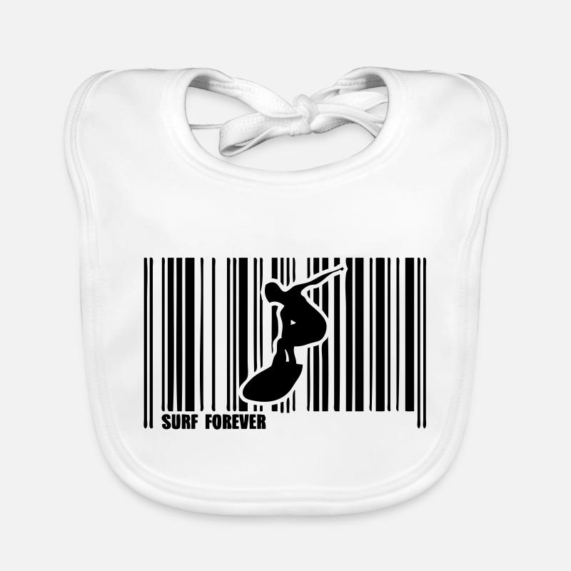 code barre surf Bavoir bio Bébé