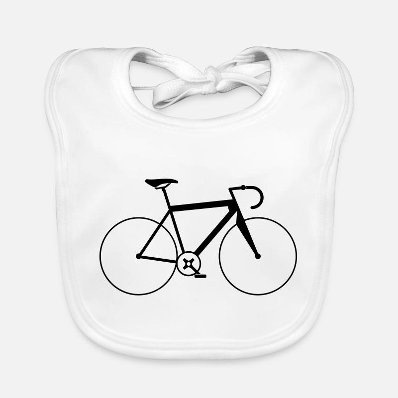 Vélo - Vélo - Bavoir bio Bébé - blanc