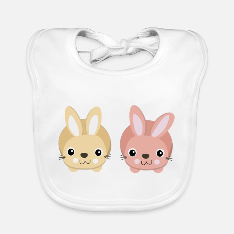 bunnies - Baby Bio-Lätzchen - Weiß