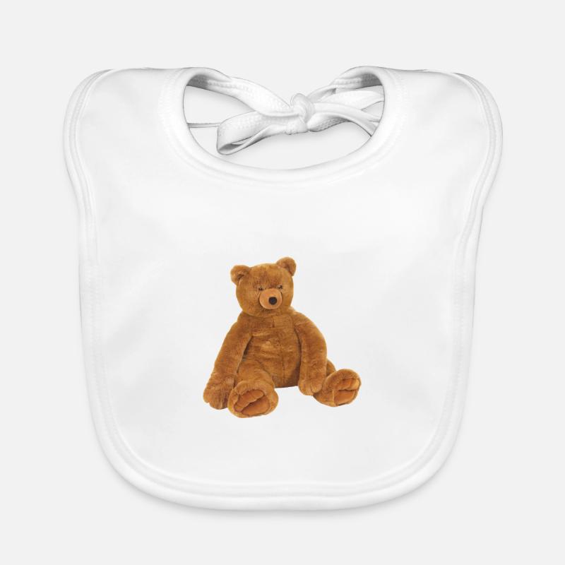 Teddy bear on the TShirt as a gift Gift idea Organic Baby Bibs