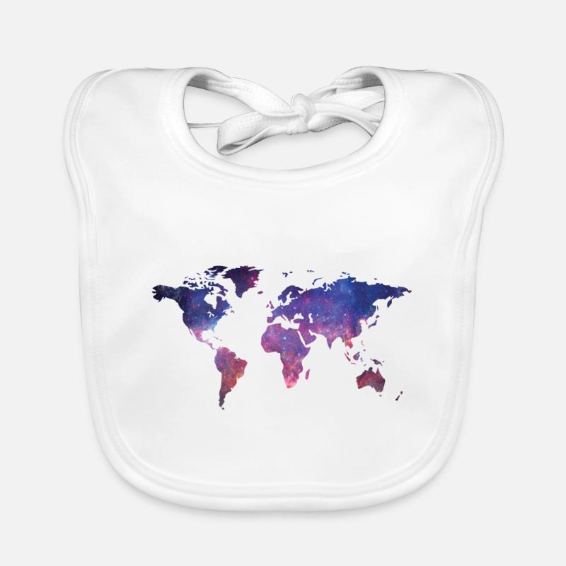 World at night Organic Baby Bibs