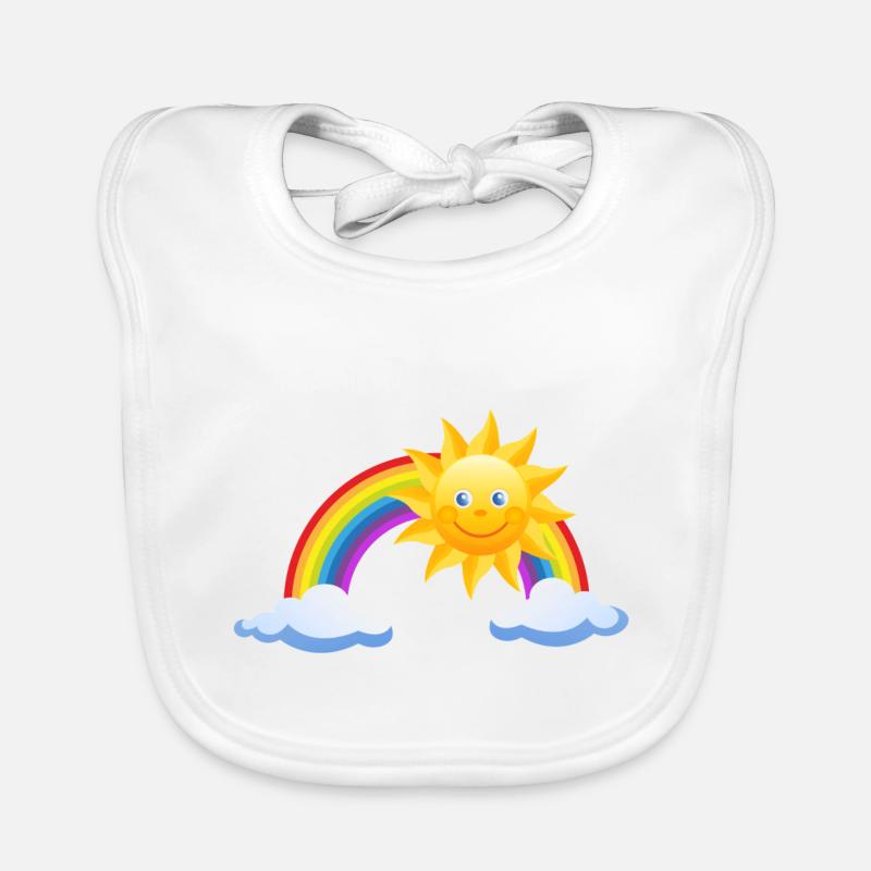 arc-en-soleil comme un cadeau Bavoir bio Bébé