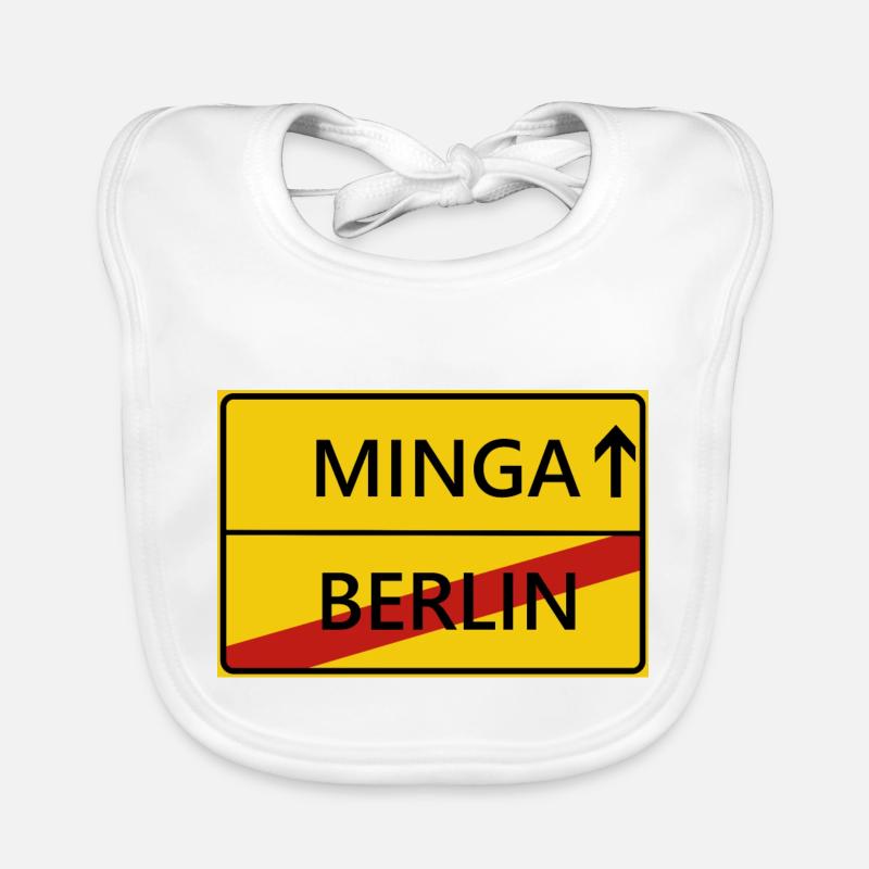 Minga München Ortsschild Geschenk Geschenkidee Baby Bio-Lätzchen
