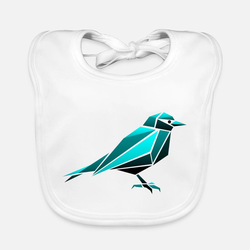 Spatz Vogel Origami Polygon Baby Bio-Lätzchen