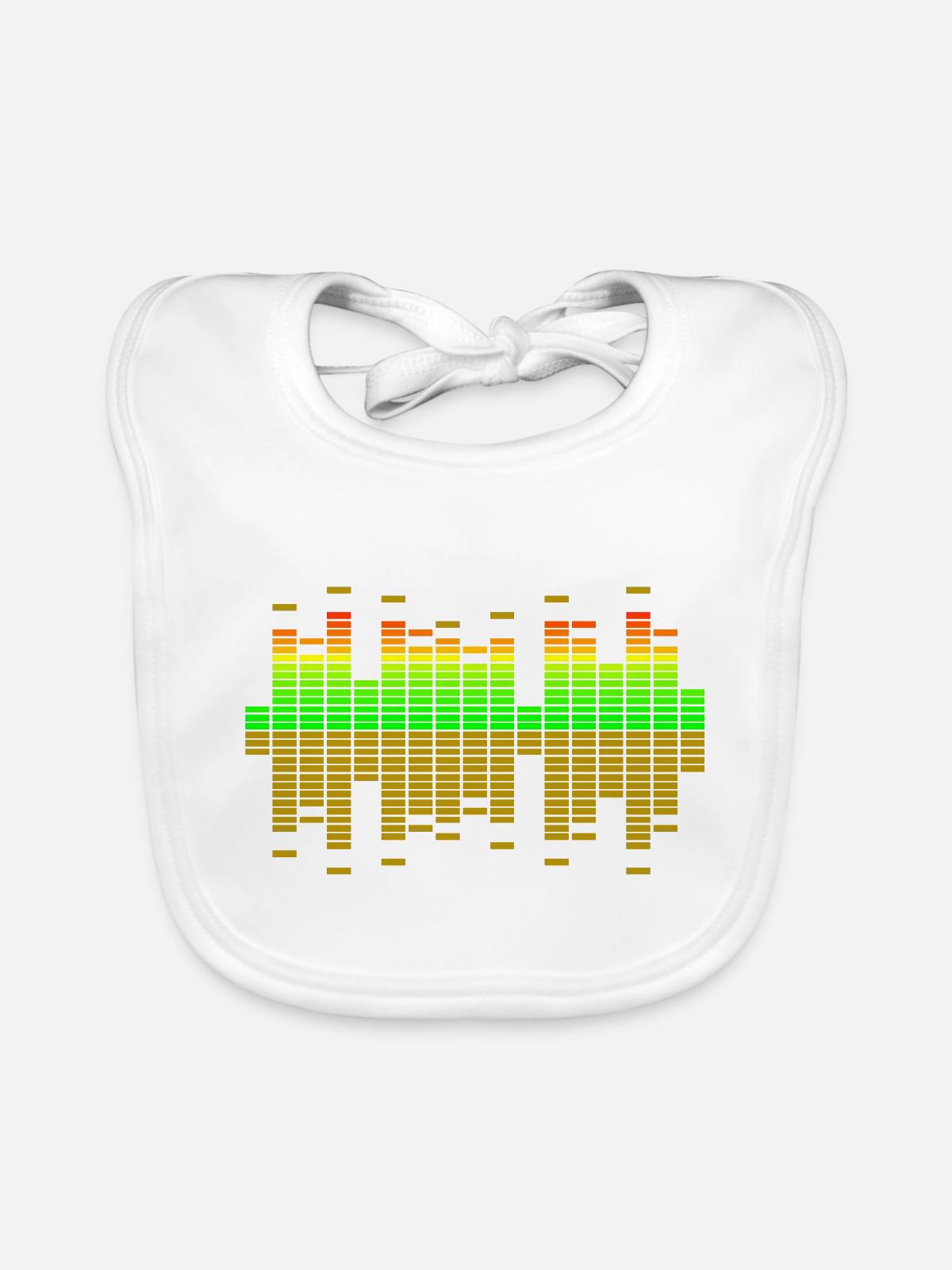 equalizer - Baby Bio-Lätzchen - Weiß - Vorne