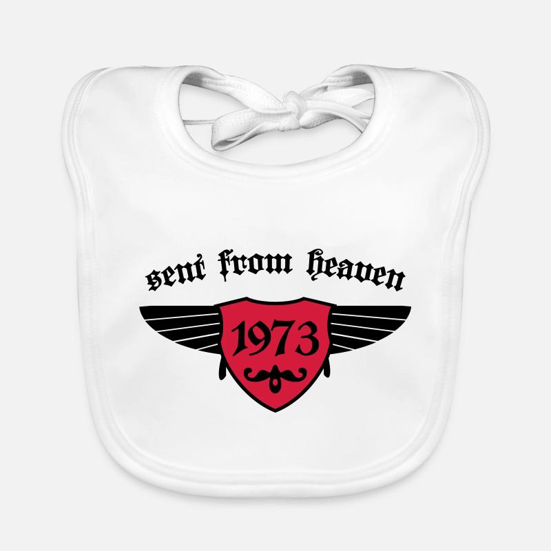 Anniversaire - envoyé du ciel 1973 Bavoir bio Bébé