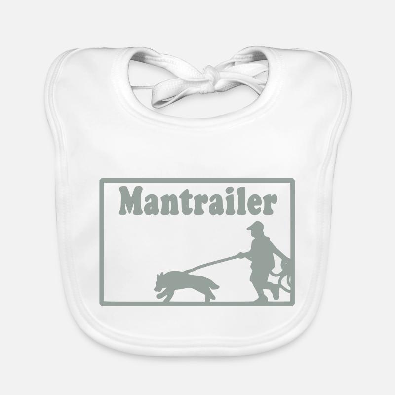 mantrailer_motiv Baby Bio-Lätzchen