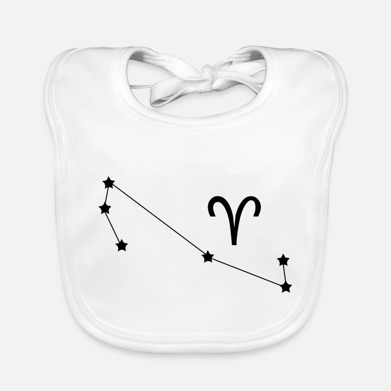 Sternbild Widder Sternzeichen Baby Bio-Lätzchen