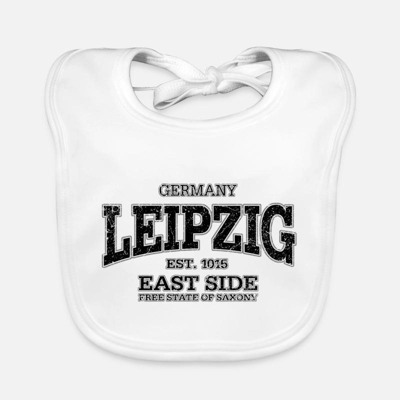 Leipzig (black oldstyle) Organic Baby Bibs