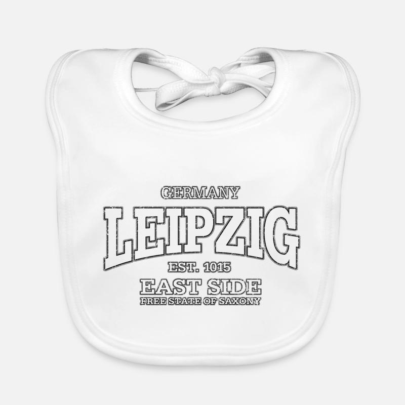 Leipzig (white oldstyle) Organic Baby Bibs