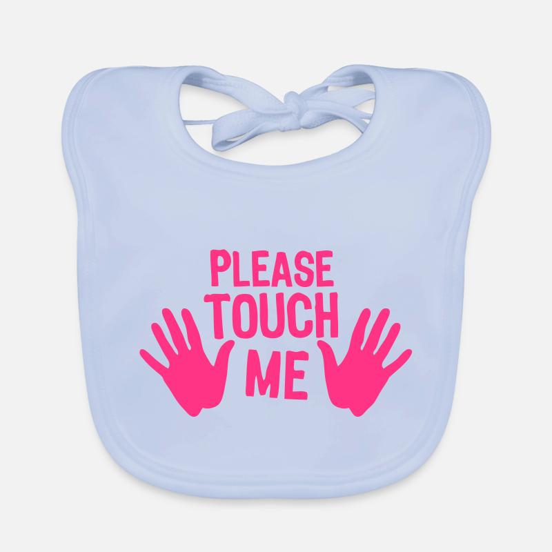 please touch me main hand touche moi Bavoir bio Bébé