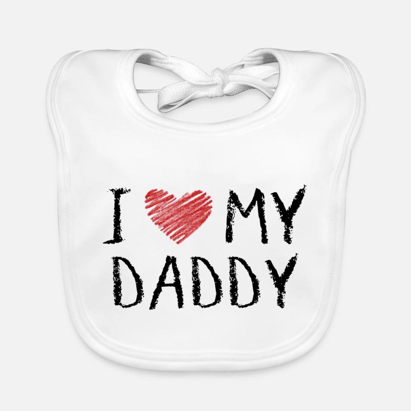 I Love My Daddy Baby Bio-Lätzchen
