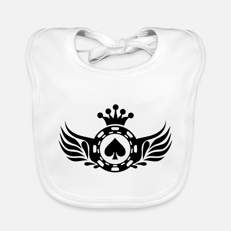 poker_ace_shield Baby Bio-Lätzchen