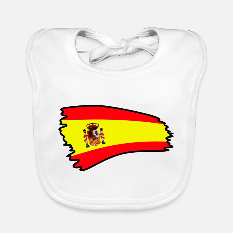 drapeau espagne españa Bavoir bio Bébé