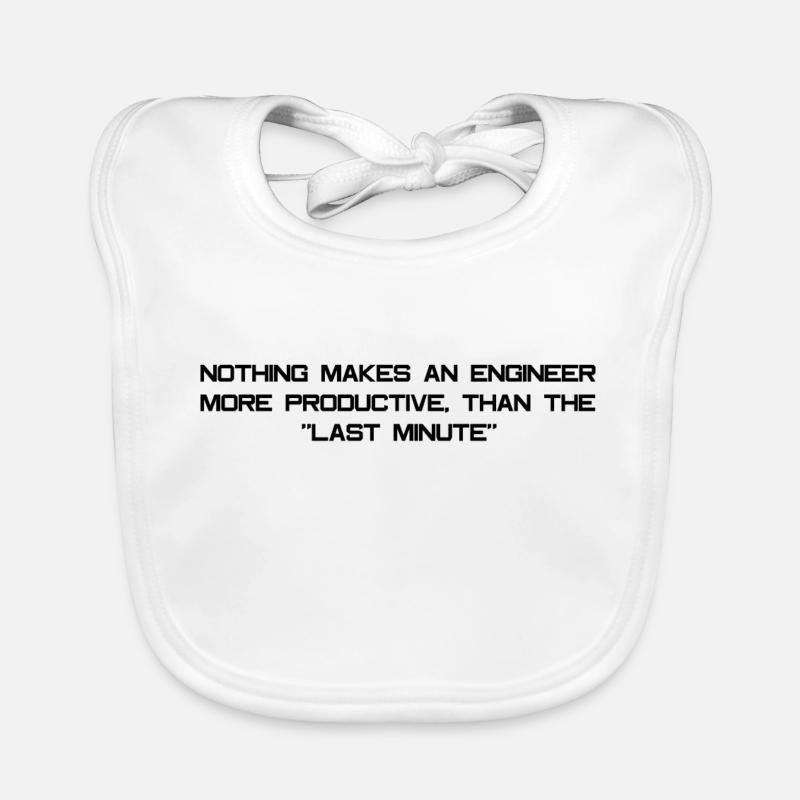 Engineer slogan Organic Baby Bibs