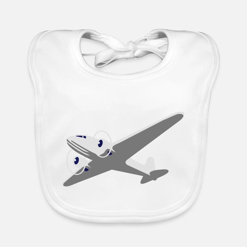 Propeller plane Organic Baby Bibs