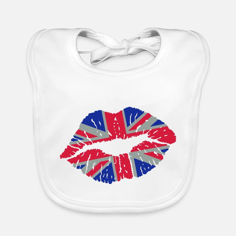 Pout (Royaume-Uni / Union Jack) Bavoir bio Bébé