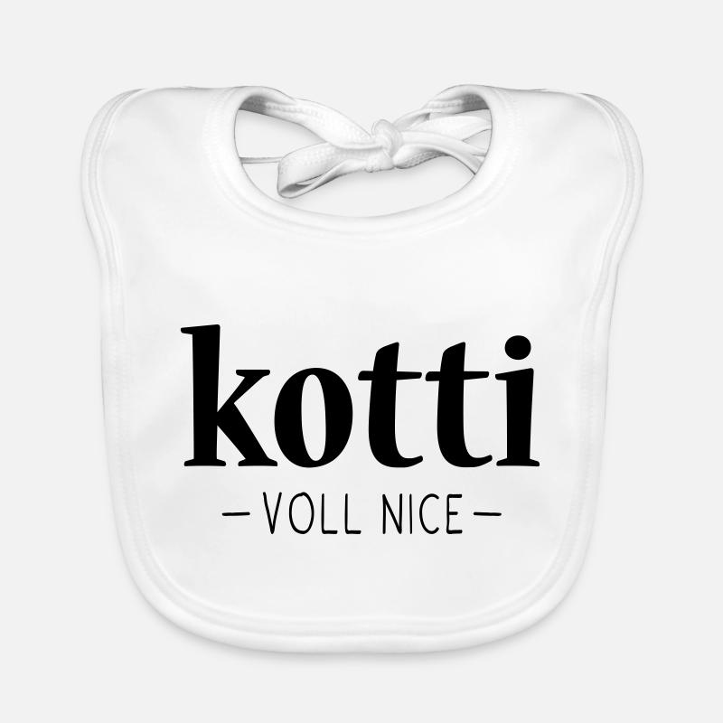 KOTTI SPRUCH, KOTTI VOLL NICE BERLIN Baby Bio-Lätzchen