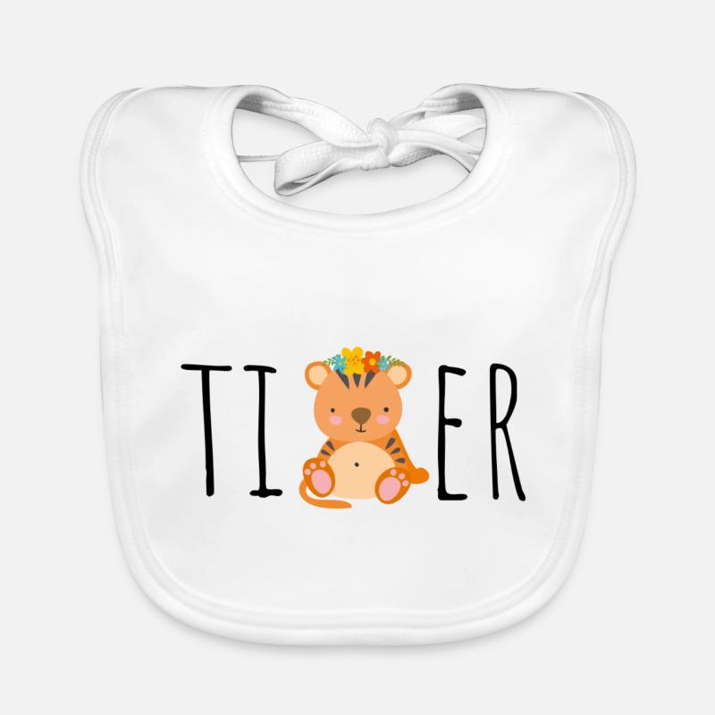 Tiger Kinder Geschenk Geburtstag Pyjama Schlafen Baby Bio-Lätzchen