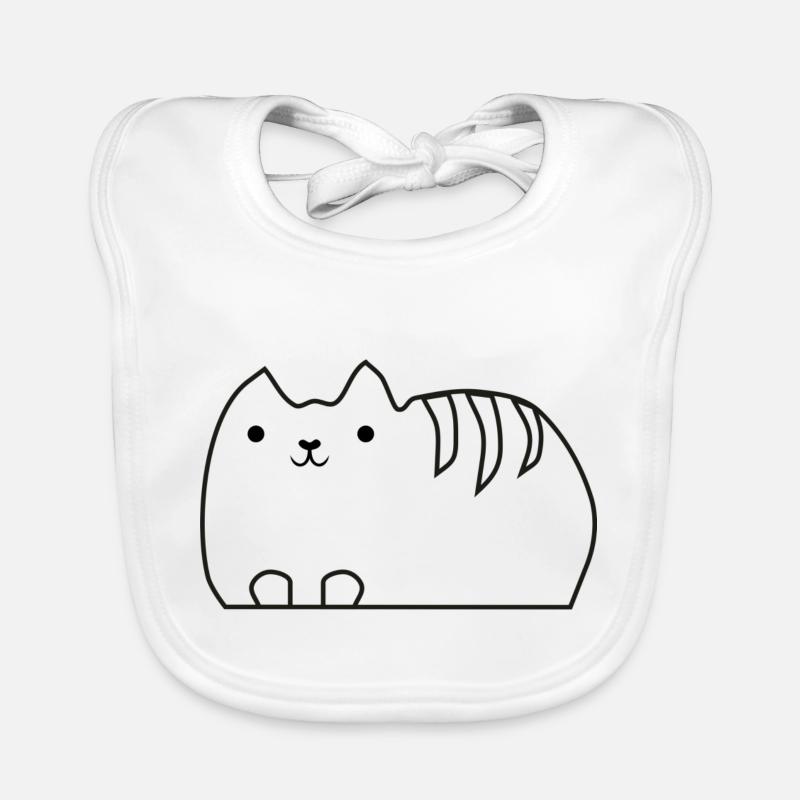 cat Organic Baby Bibs